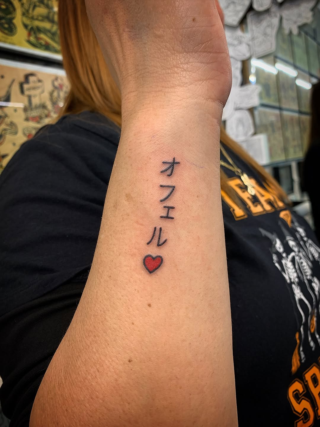 Tattoo by @laura.jade.tattoos β lettering_script, minimalist