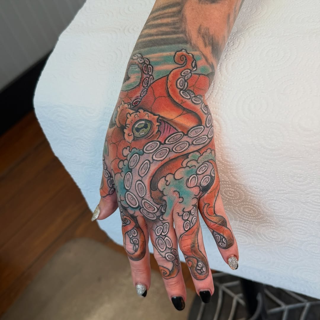 Tattoo by @derekdtattoos — new_school, blackwork