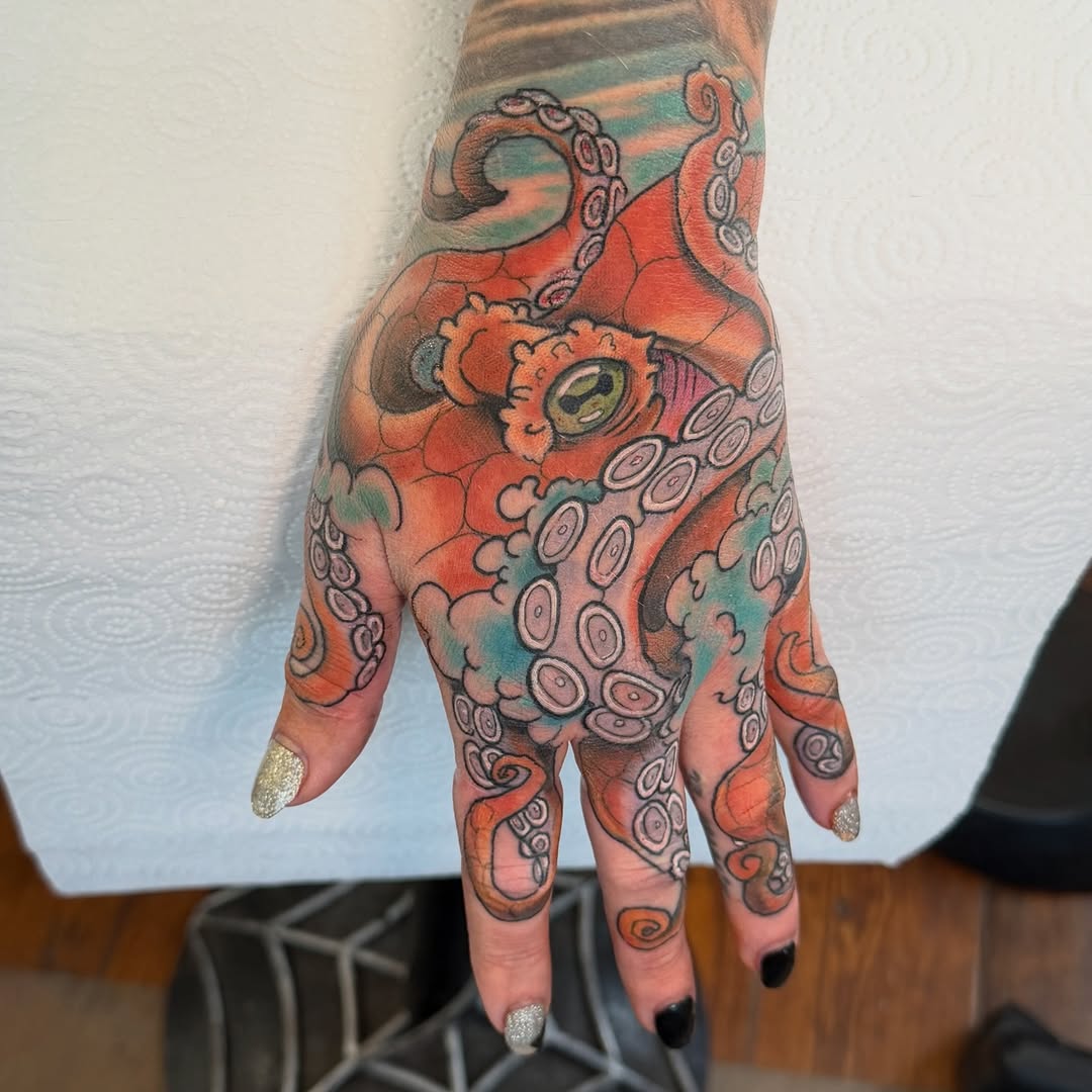 Tattoo by @derekdtattoos — new_school, blackwork
