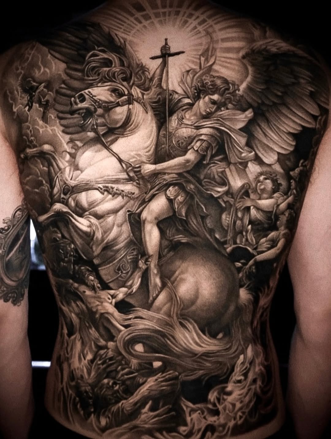 Tattoo by @linyurentattoo — realism, black_and_grey