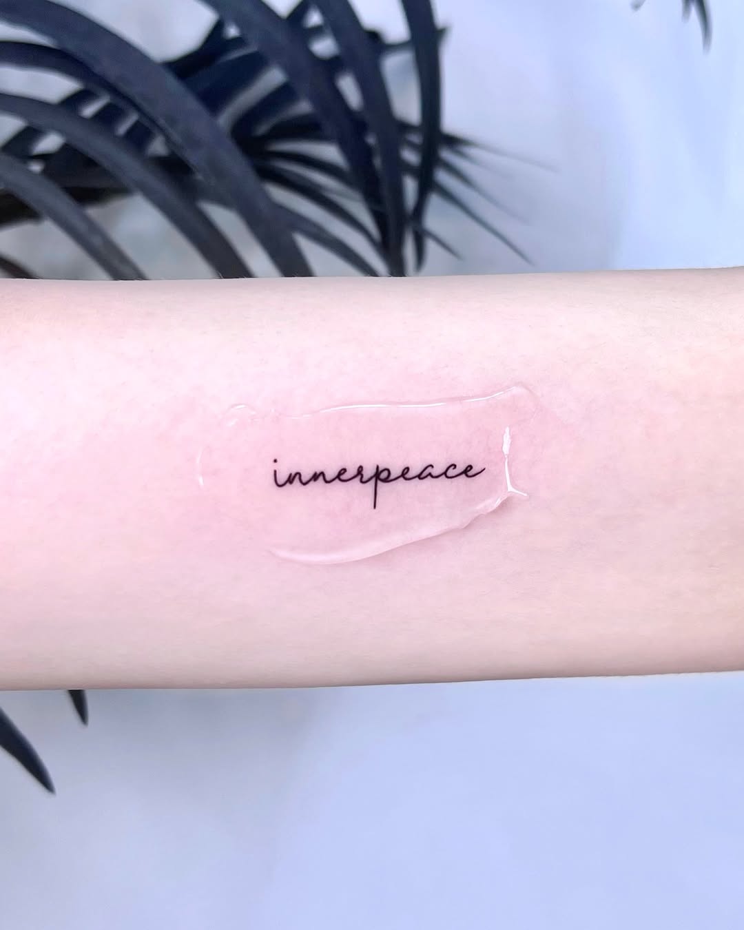 Tattoo by @sabeen.mini — lettering_script, fine_line