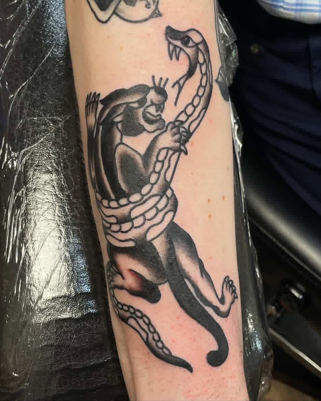 Tattoo by @zackloscar — american_traditional, black_and_grey