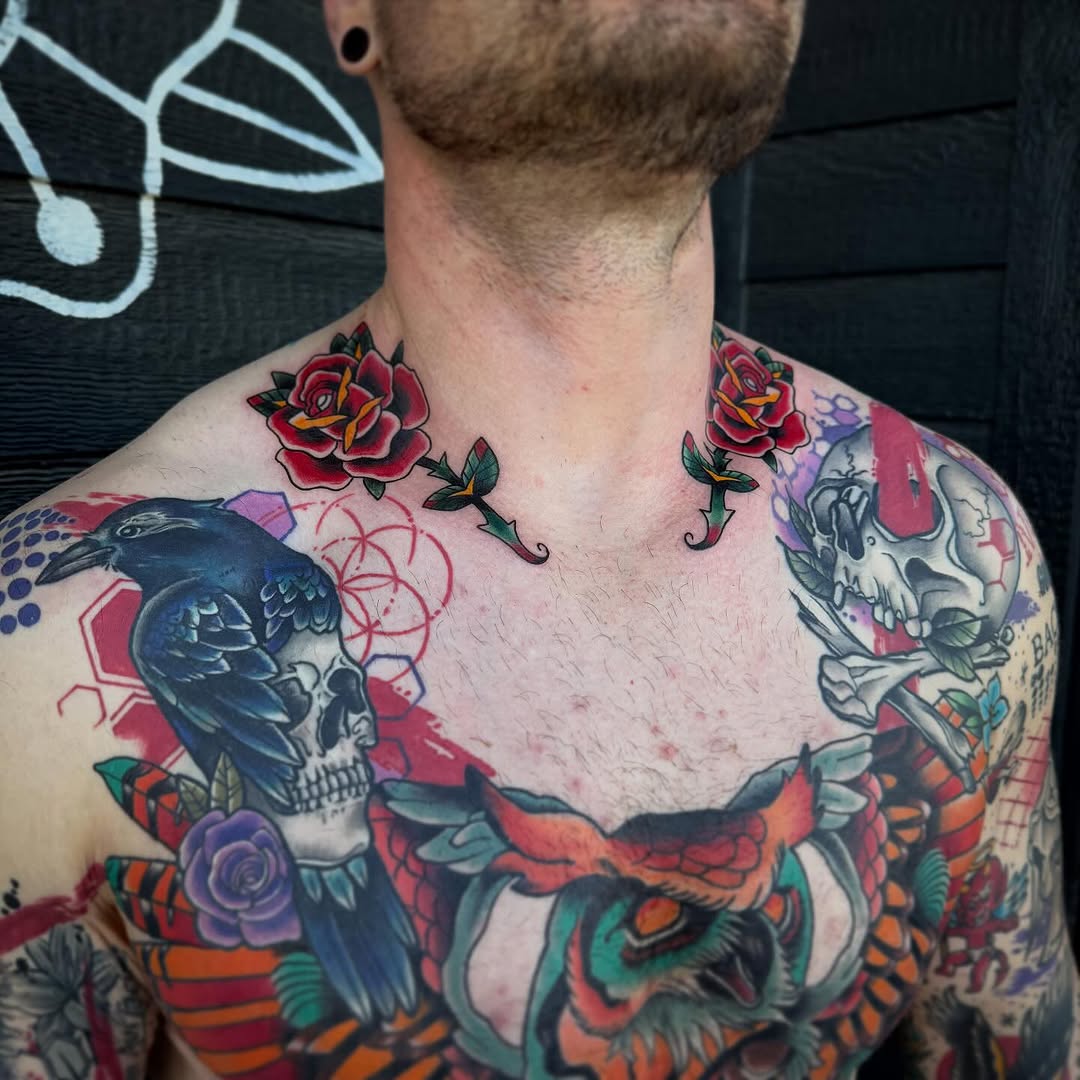 Tattoo by @mindy_fach_tattoo — american_traditional, neo_traditional