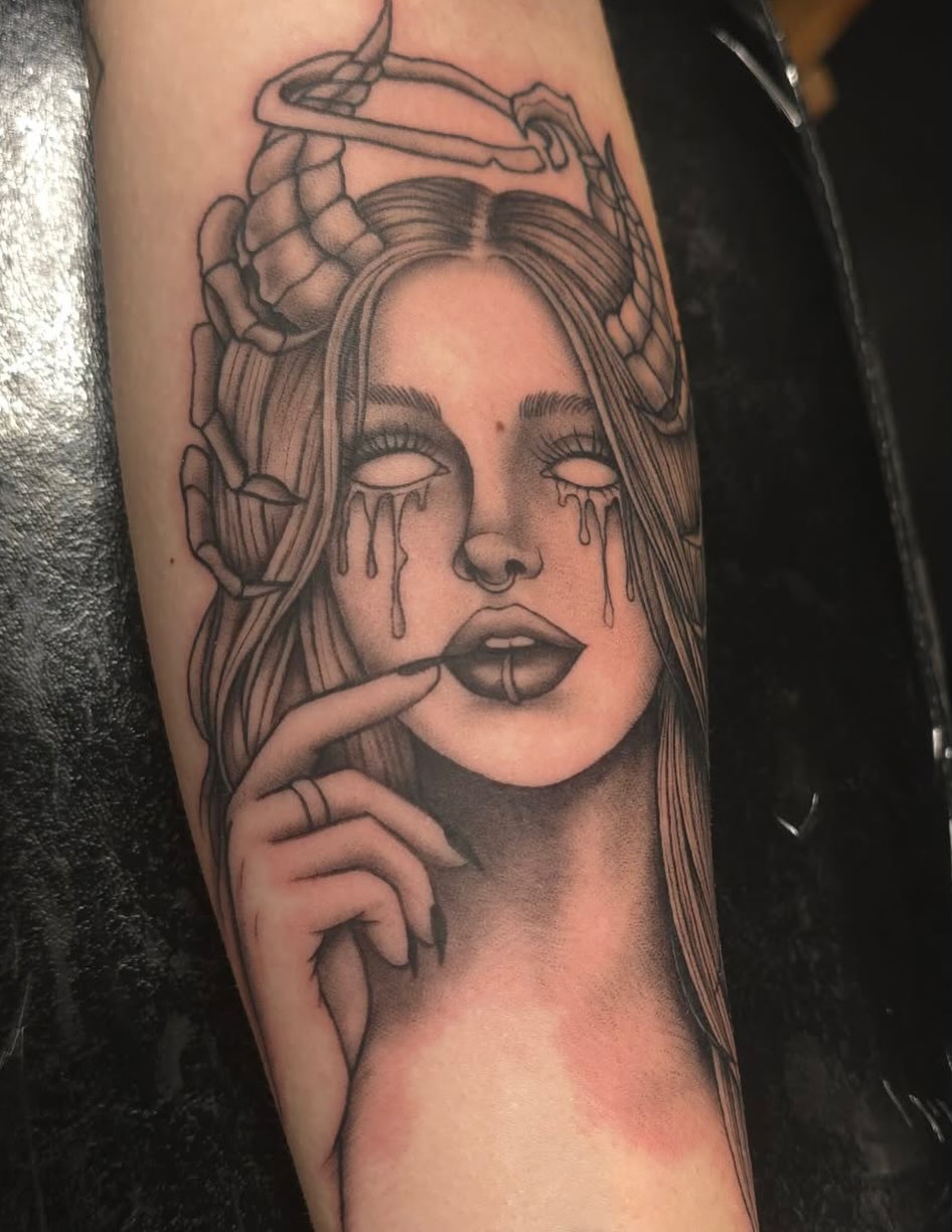 Tattoo by @tattoos_bytrinity — black_and_grey