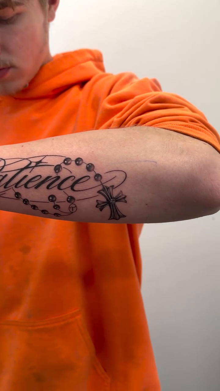 Tattoo by @nuneztattedme — lettering_script, fine_line