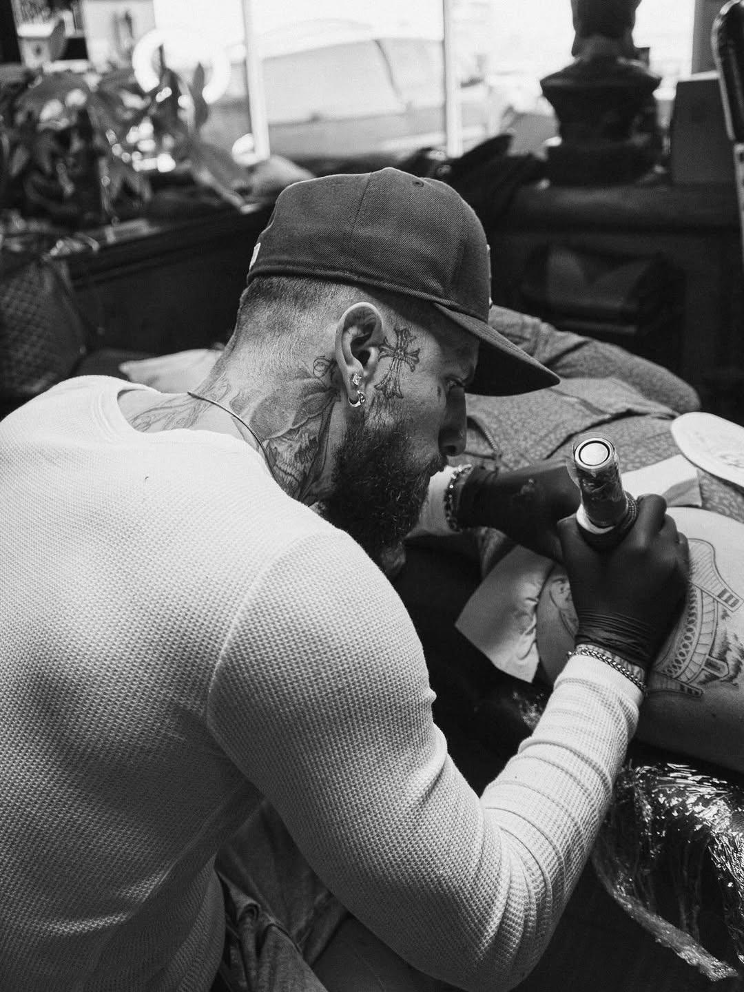 Tattoo by @angeloxlv โ blackwork, black_and_grey