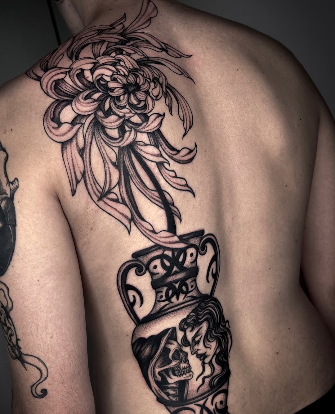Tattoo by @arterego.ttt โ black_and_grey, realism