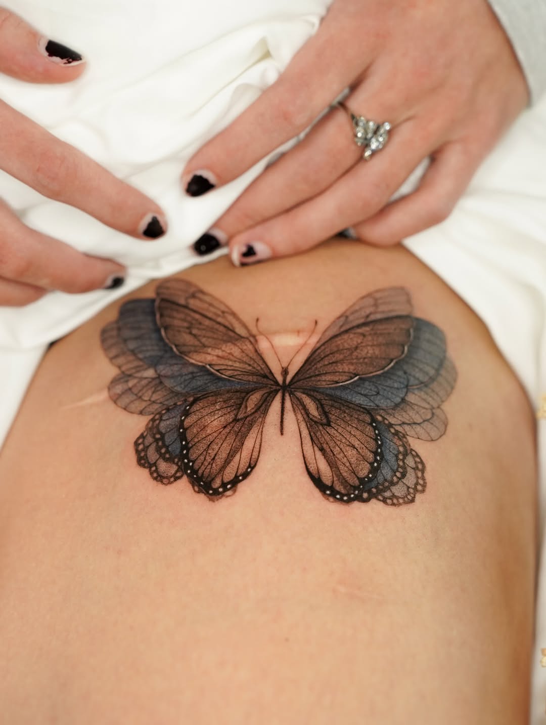 Tattoo by @tinnasole โ fine_line, realism