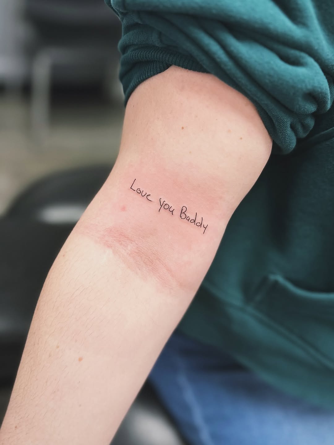 Tattoo by @richardtattooart β lettering_script, fine_line