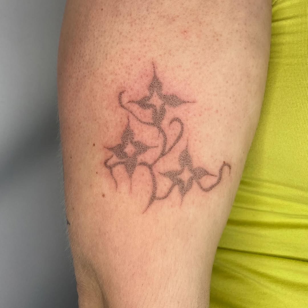 Tattoo by @hot_paws_pokes — dotwork