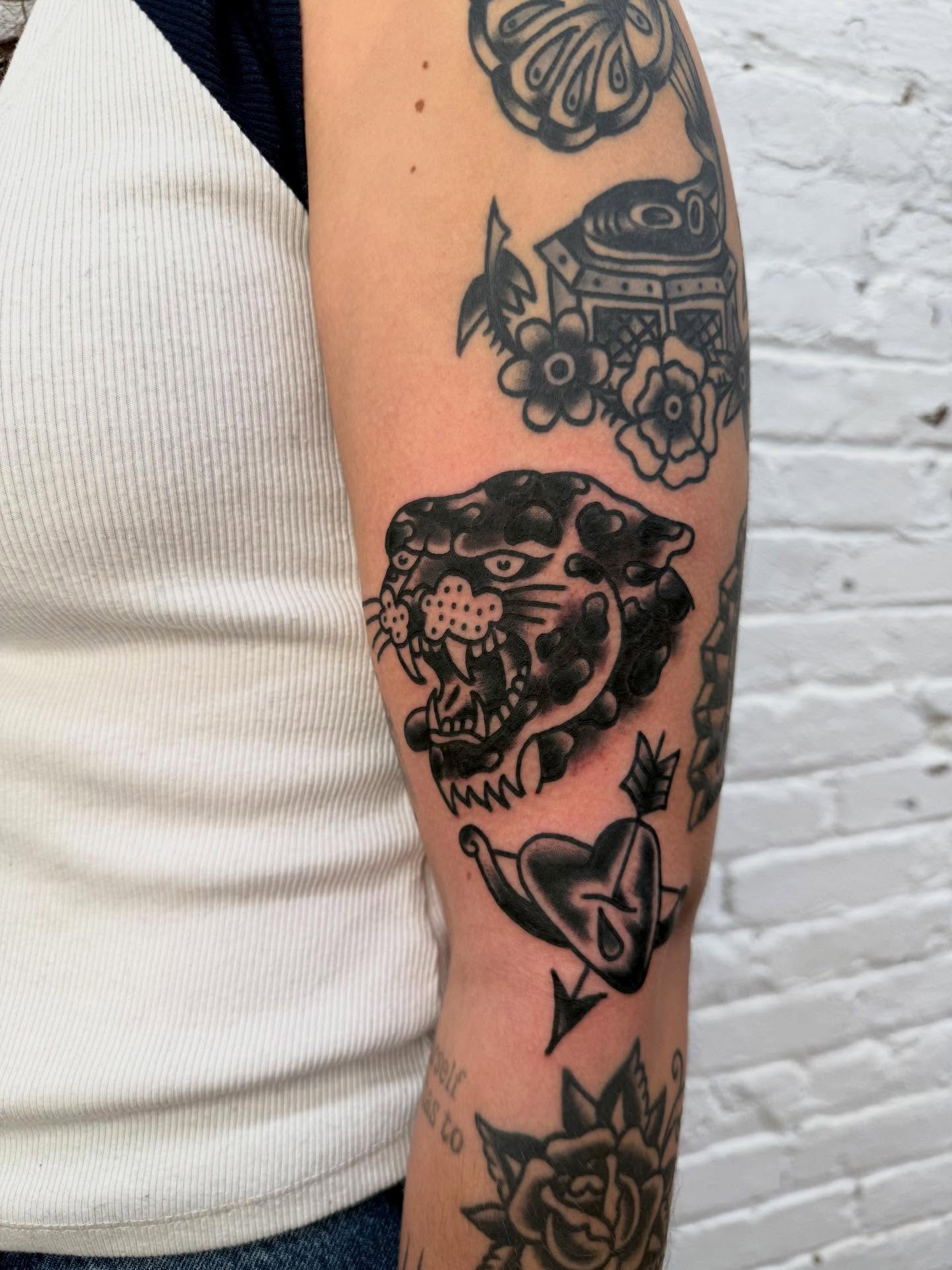 Tattoo by @victorialagano — american_traditional, black_and_grey
