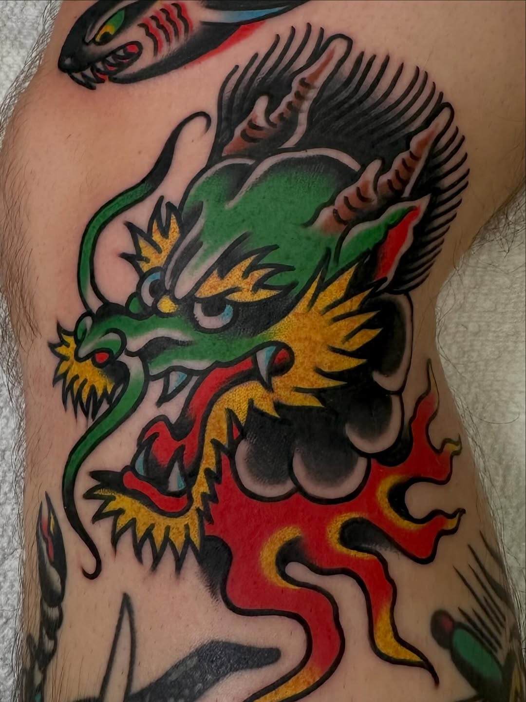 Tattoo by @davegtat2 — american_traditional, japanese_irezumi