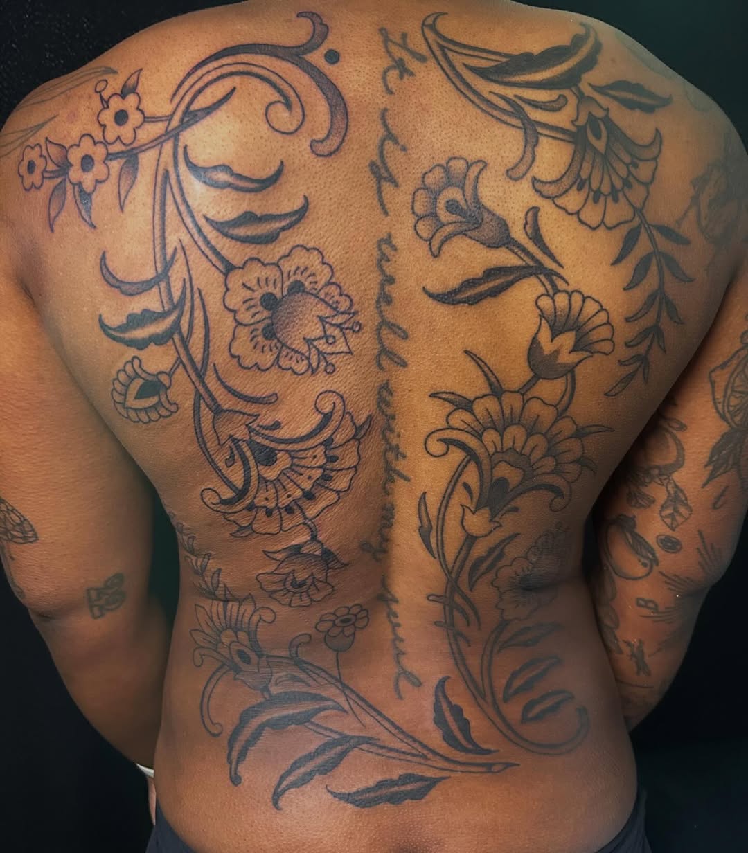 Tattoo by @darbytattoos — illustrative, black_and_grey