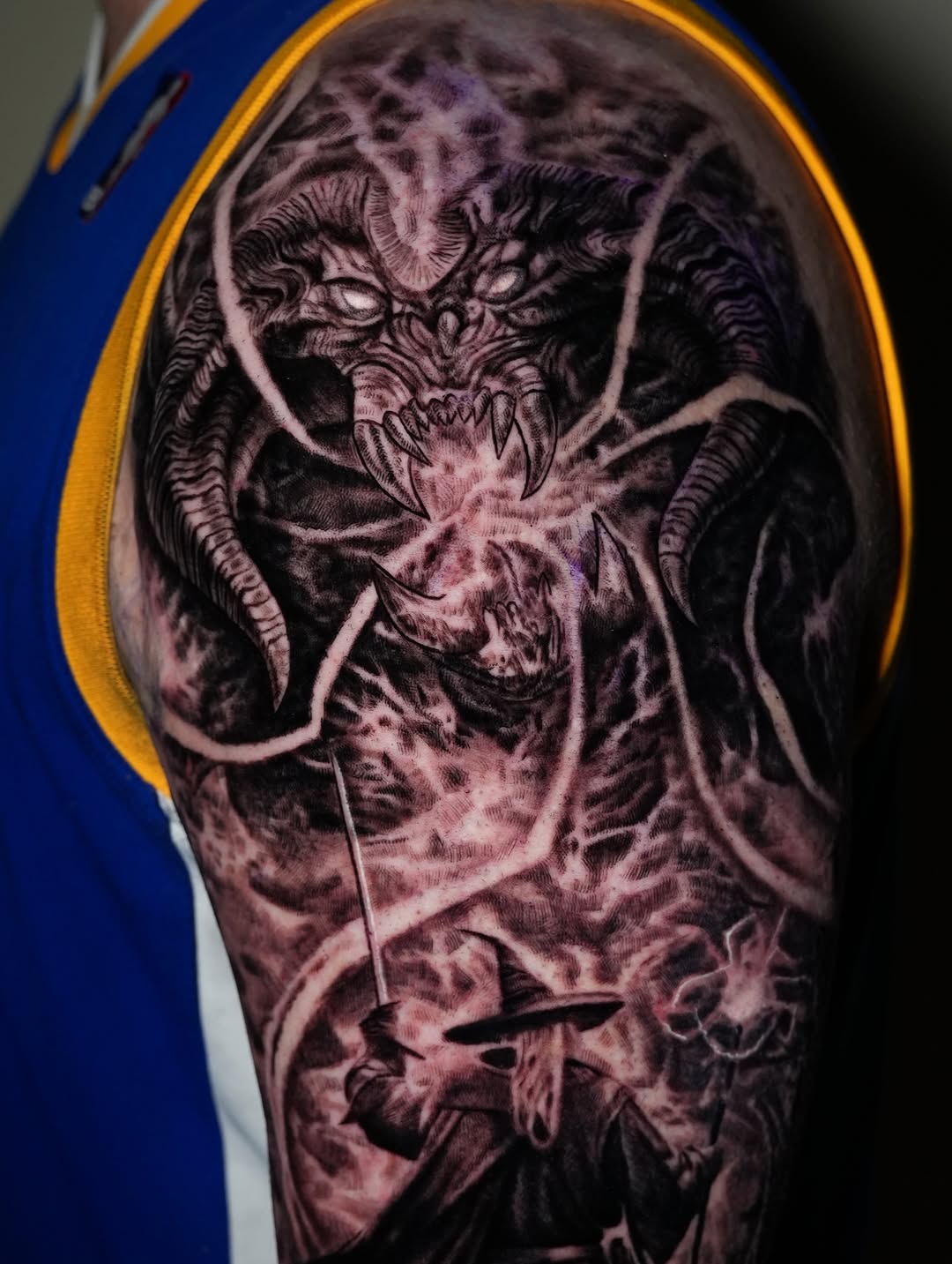 Tattoo by @nik__ink โ dark_realism, black_and_grey