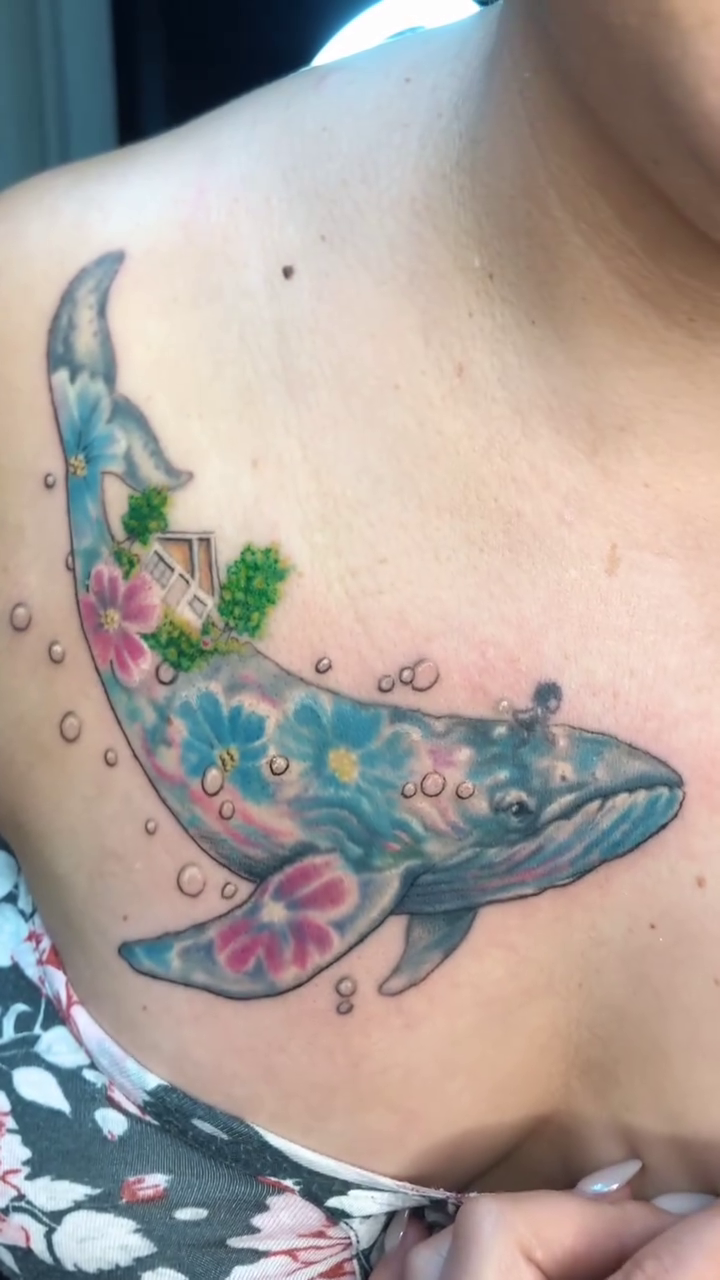 Tattoo by @323studiotattoo — watercolor