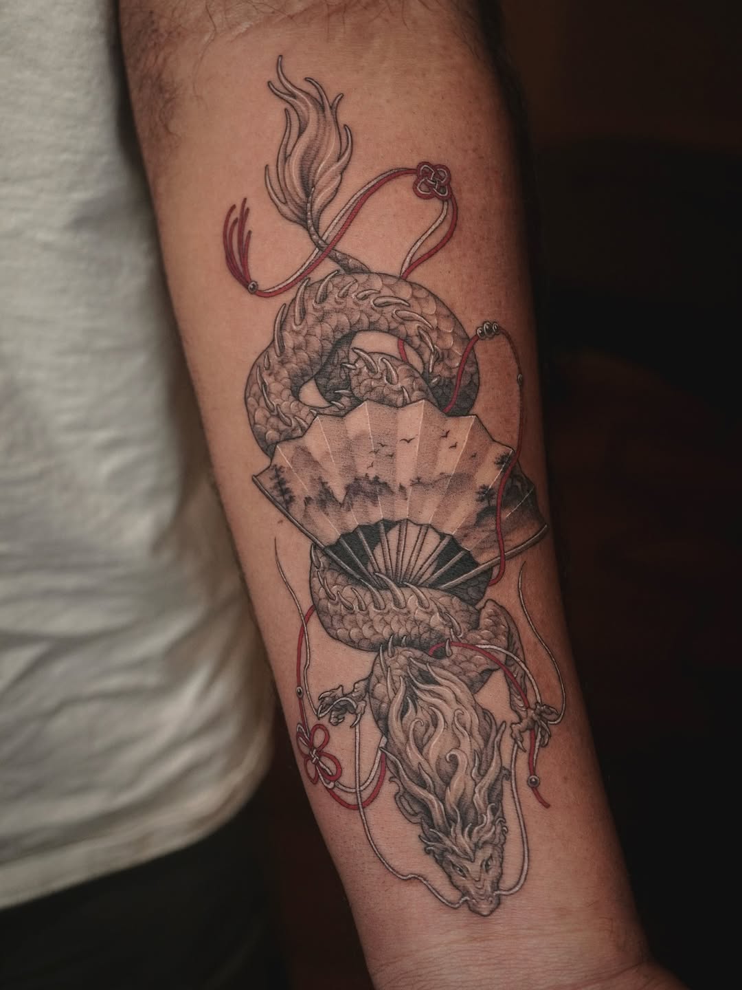 Tattoo by @153cm_tattoo — japanese_irezumi, black_and_grey