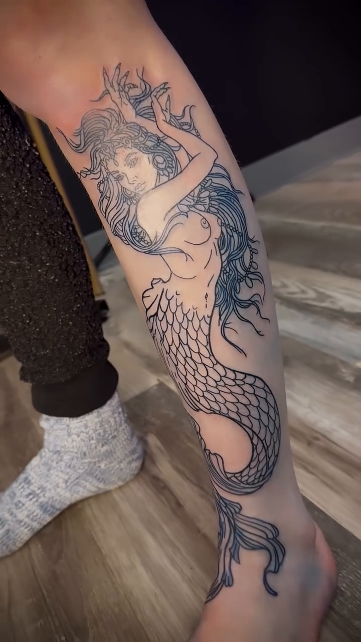 Tattoo by @inkedby.kiersten β black_and_grey