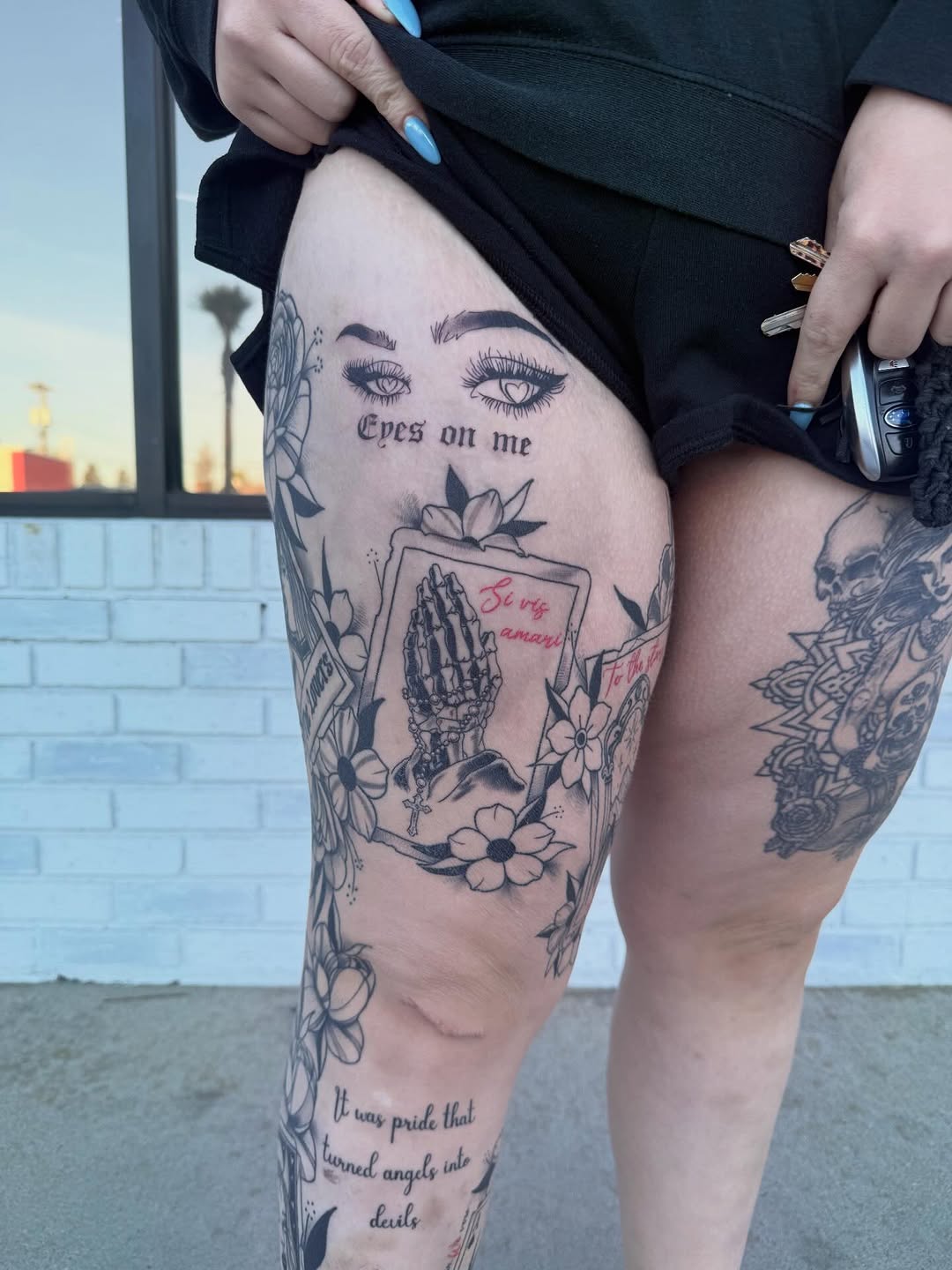 Tattoo by @jprincetattoos — lettering_script, chicano