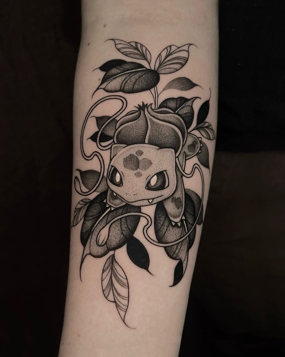 Tattoo by @caitybugink β black_and_grey, dotwork
