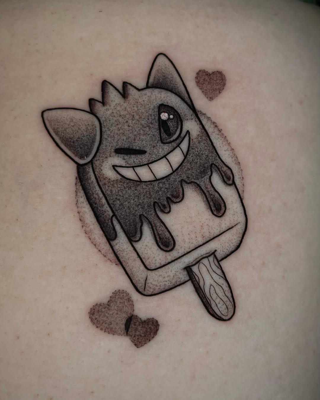 Tattoo by @caitybugink β black_and_grey, dotwork