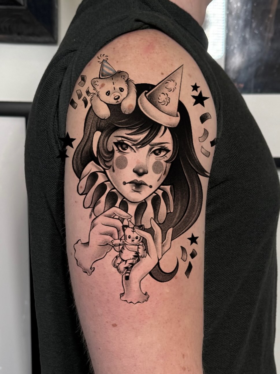 Tattoo by @chanty.tattoo โ neo_traditional, black_and_grey