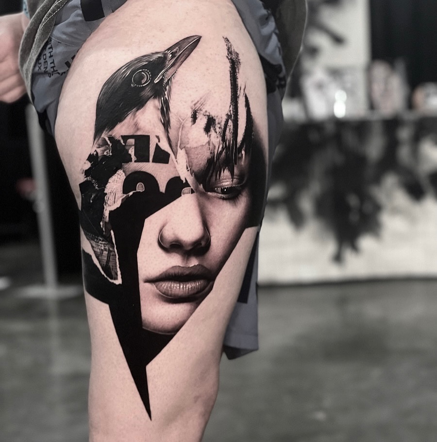 Tattoo by @profet_ink — black_and_grey, realism