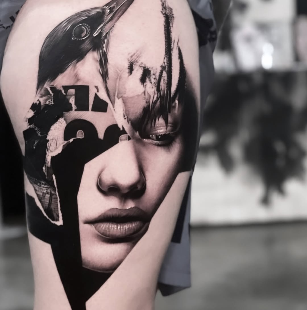 Tattoo by @profet_ink — black_and_grey, realism
