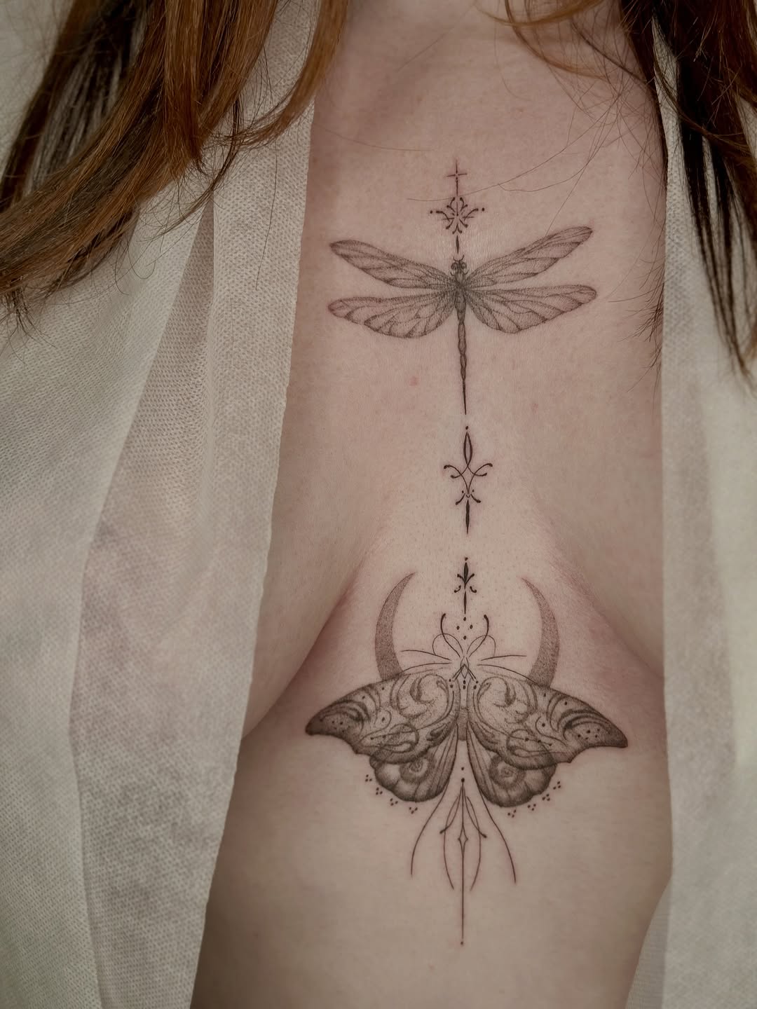 Tattoo by @neomaia.ink — fine_line, dotwork