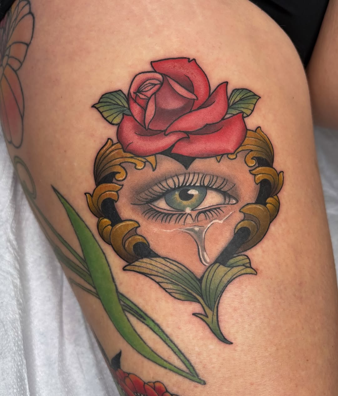 Tattoo by @crystal_rose_art_ β neo_traditional, realism