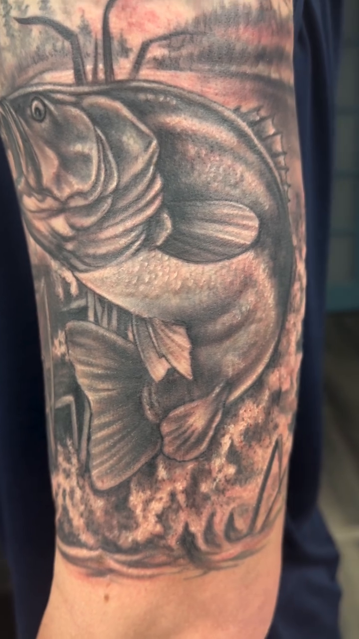 Tattoo by @jasonadkinstattoo — realism, black_and_grey
