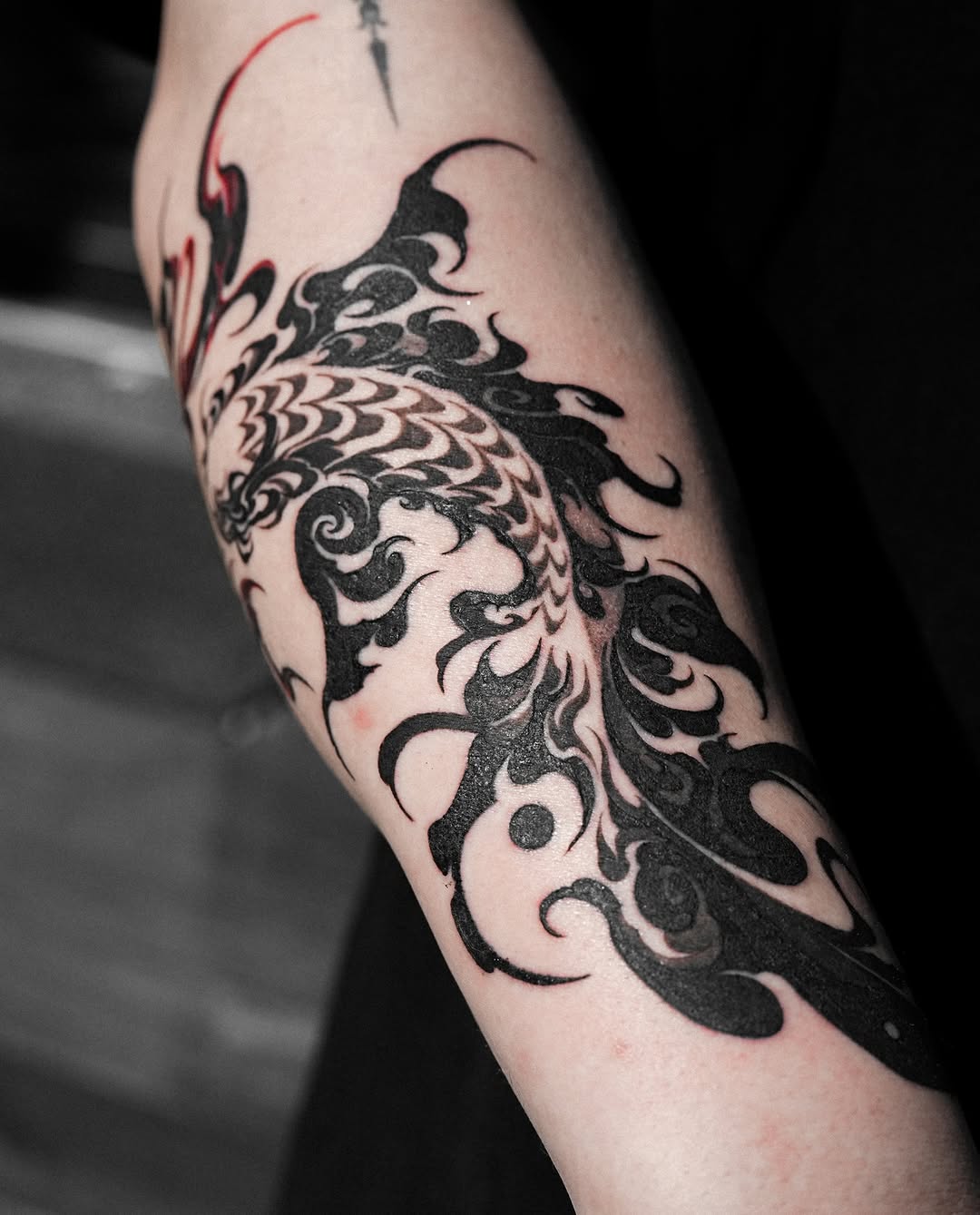 Tattoo by @a_flow_to — blackwork, tribal
