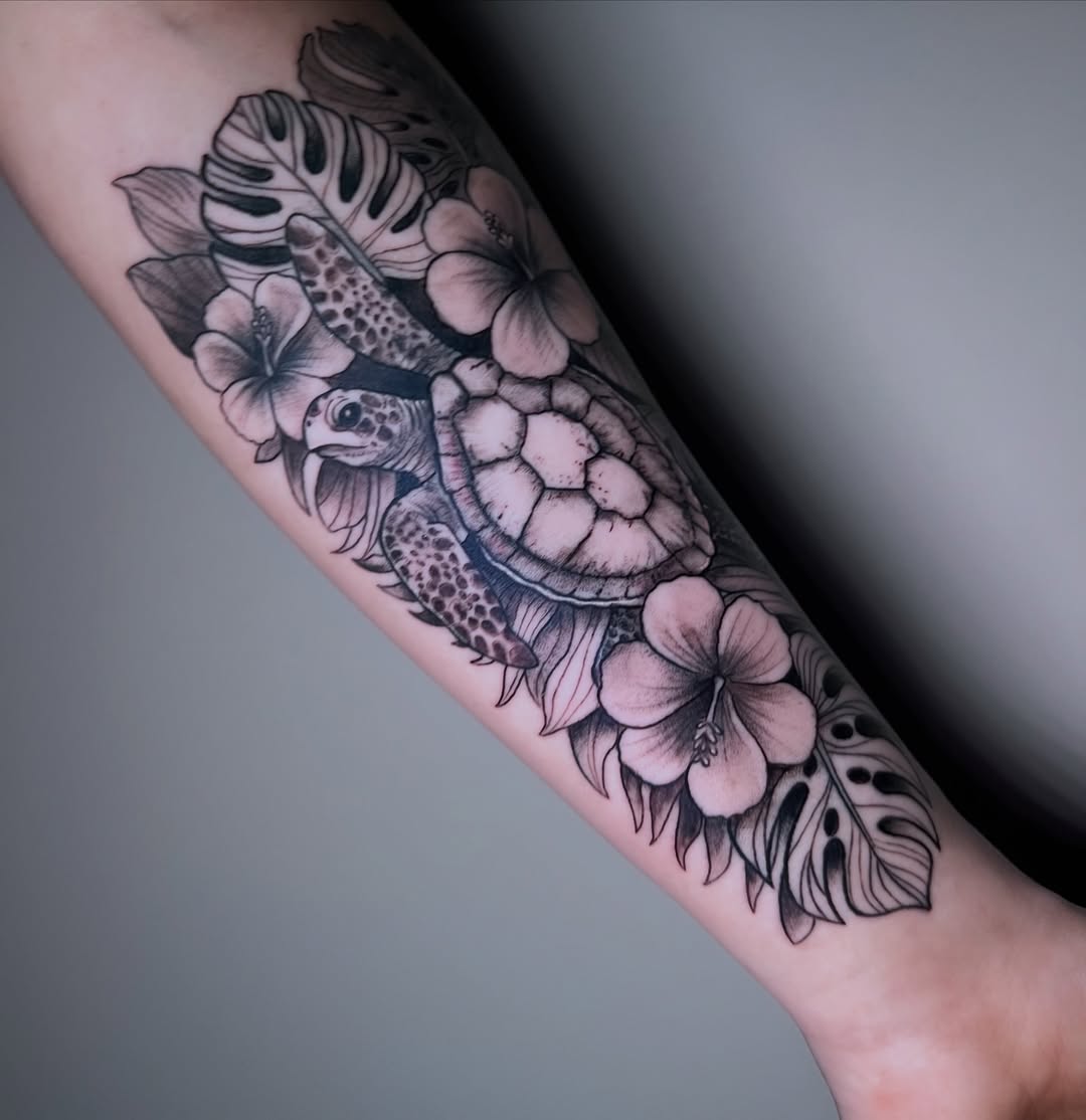 Tattoo by @pisces.moonchild.tattoos โ black_and_grey, realism
