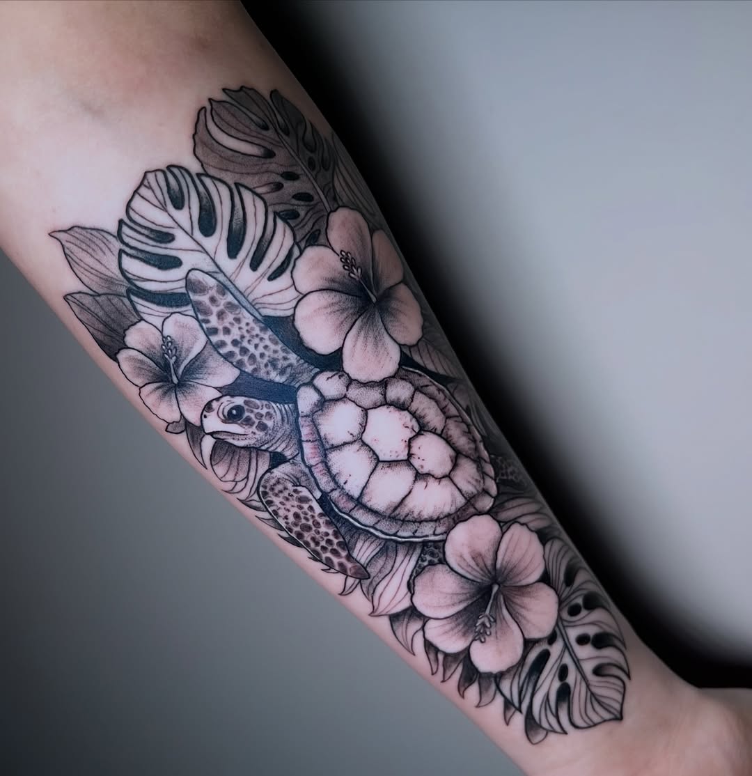 Tattoo by @pisces.moonchild.tattoos โ black_and_grey, realism