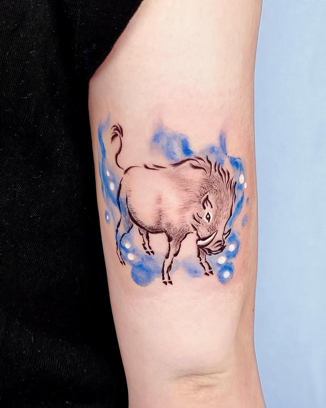 Tattoo by @heuk.me_tattoo — illustrative, watercolor
