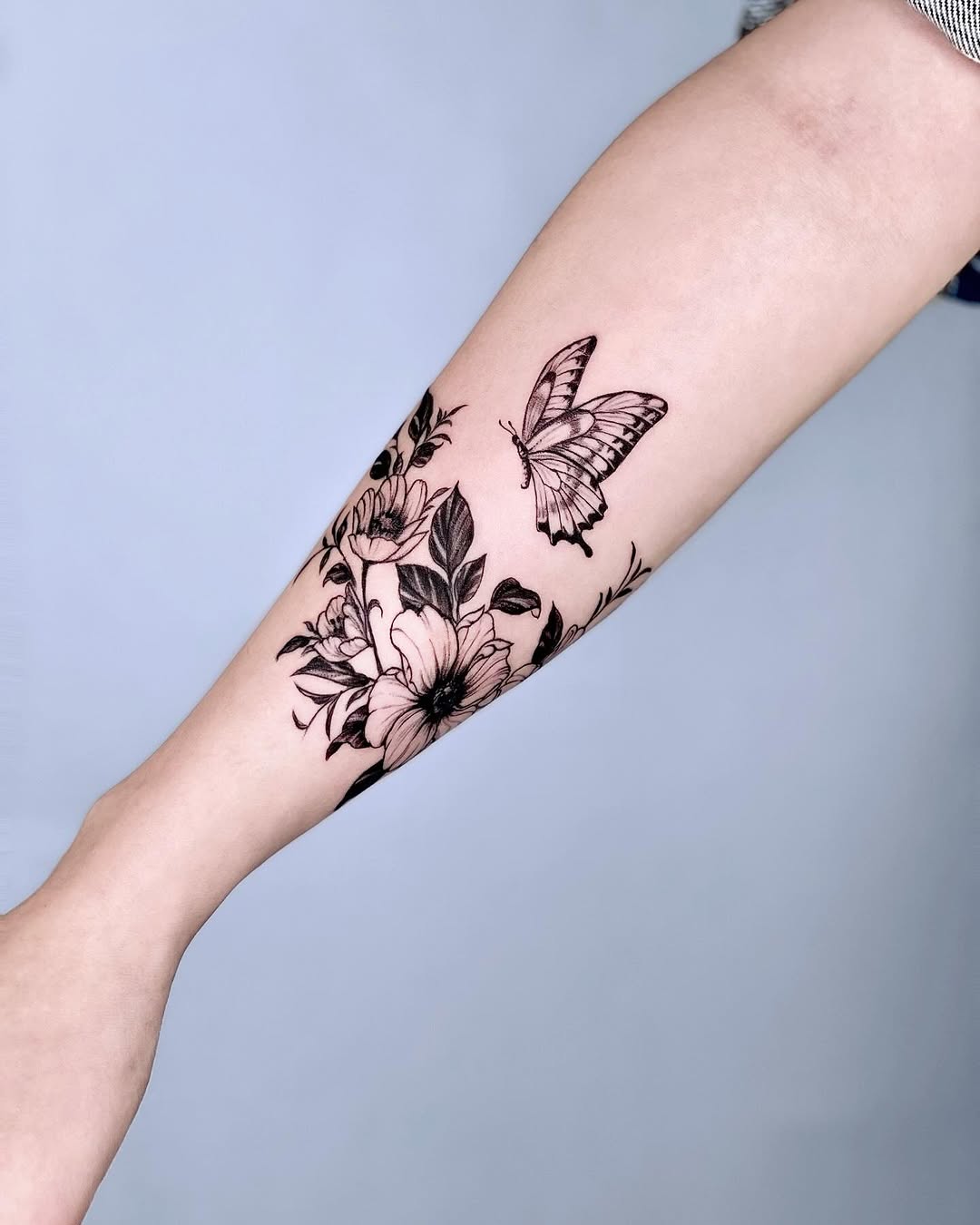 Tattoo by @heuk.me_tattoo — fine_line, black_and_grey