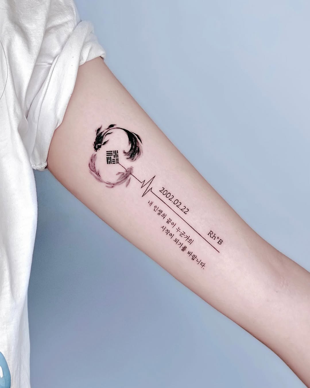 Tattoo by @heuk.me_tattoo — fine_line, lettering_script