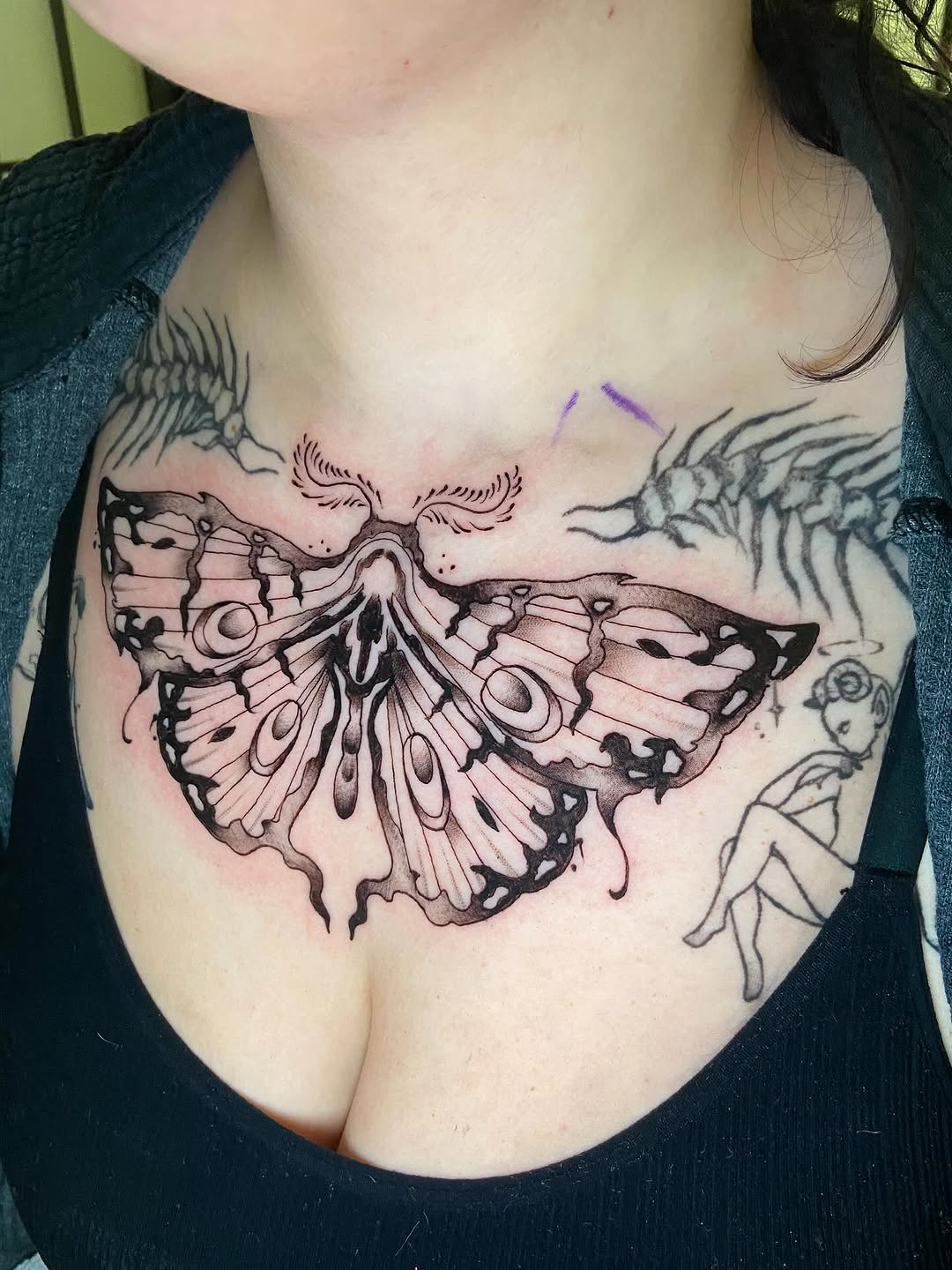 Tattoo by @tattoosbylibbey — blackwork