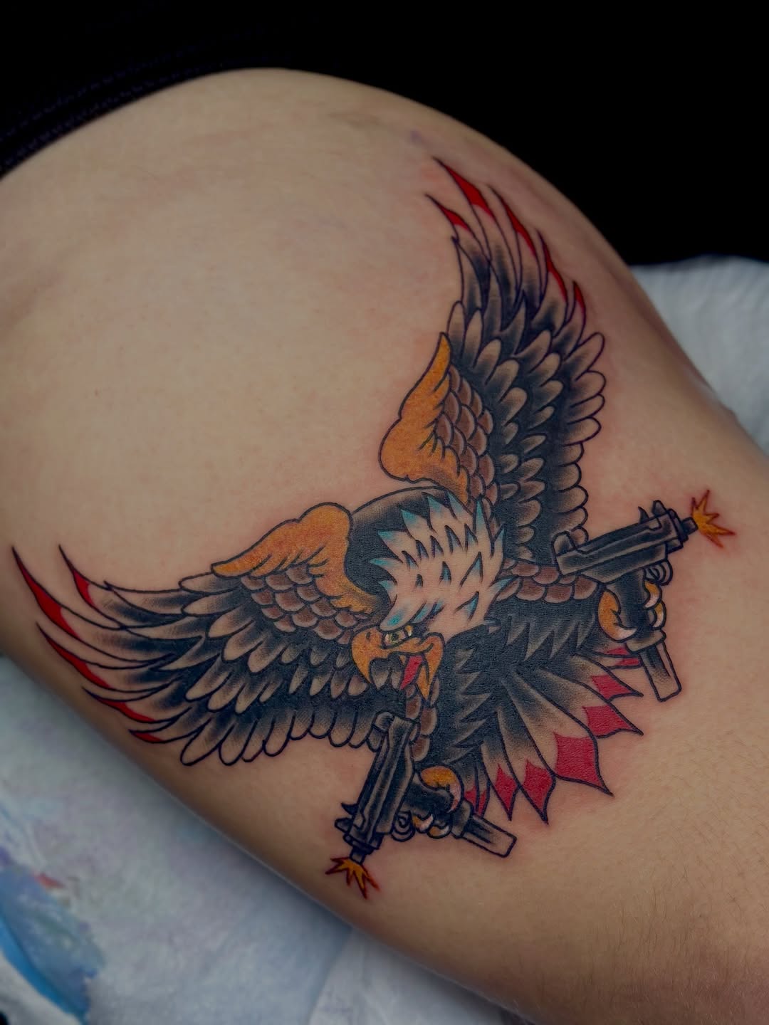 Tattoo by @cryptidtattooer — american_traditional