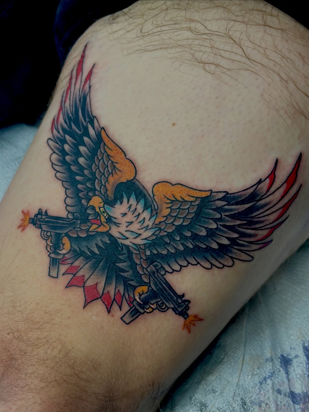 Tattoo by @cryptidtattooer — american_traditional