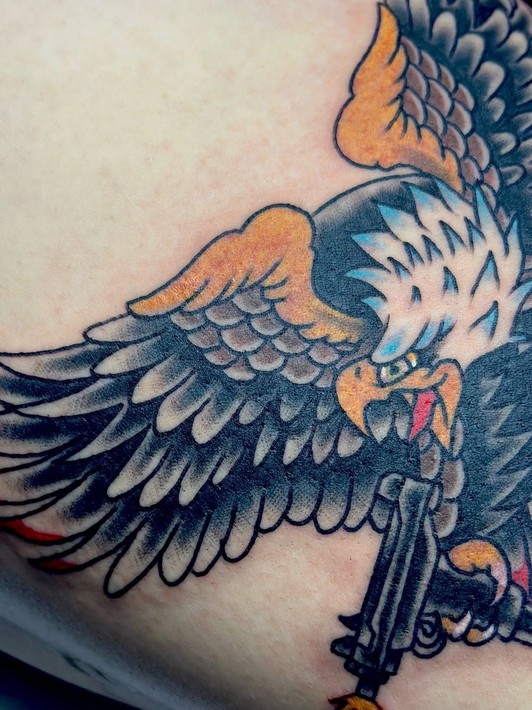 Tattoo by @cryptidtattooer — american_traditional