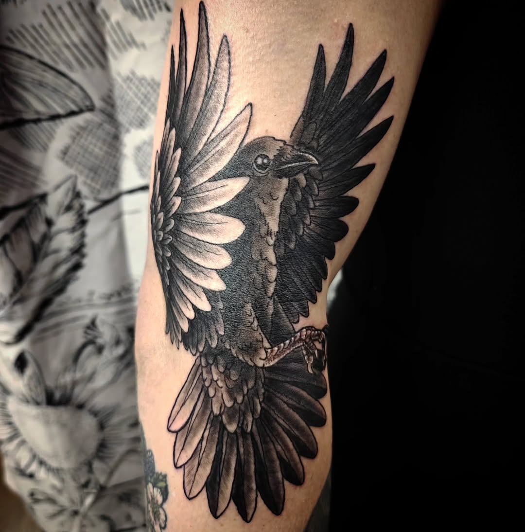 Tattoo by @artoftheblackwolf — black_and_grey, realism