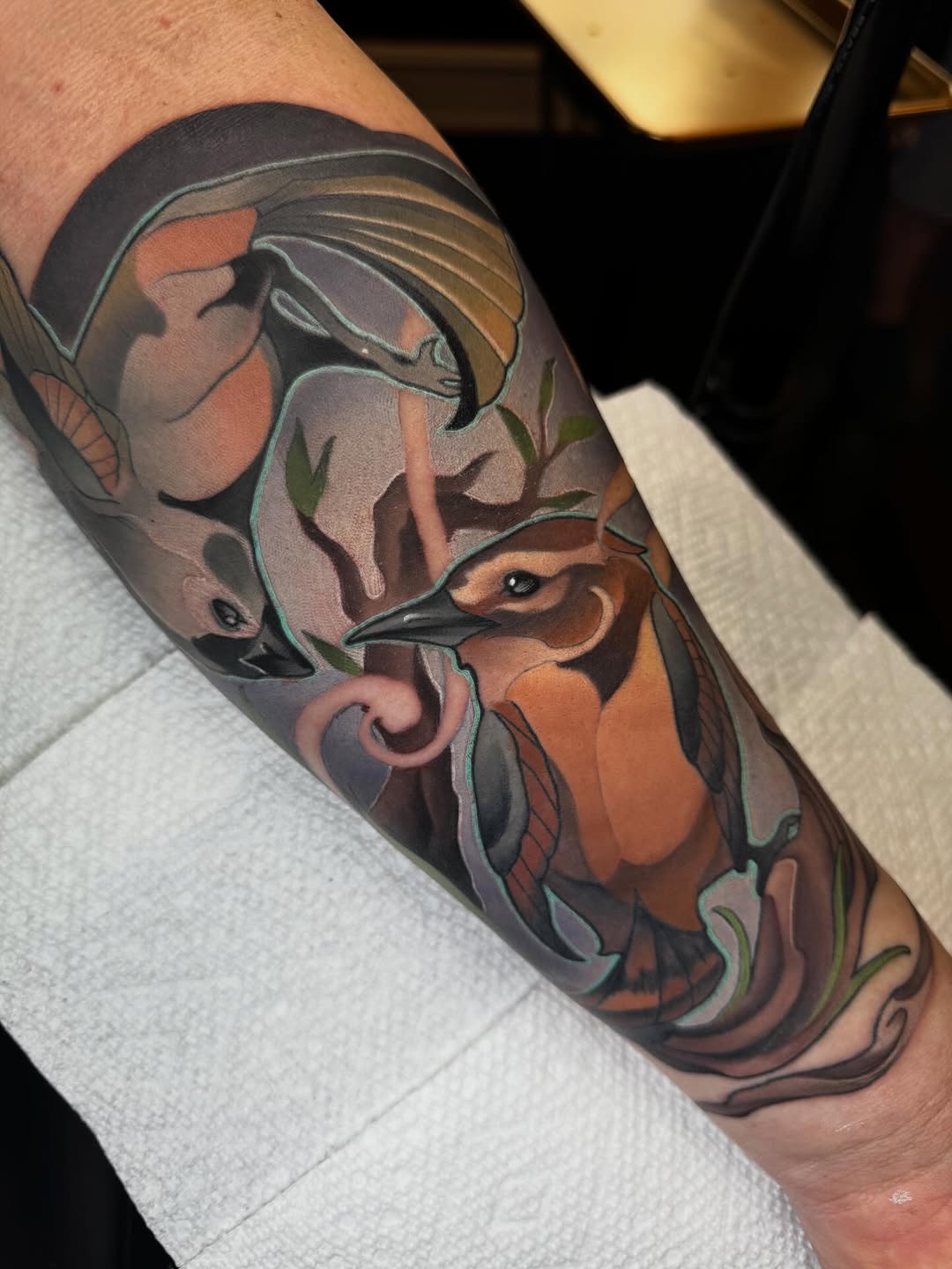 Tattoo by @magnolia.inks — illustrative, black_and_grey