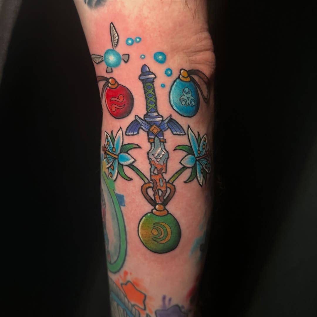 Tattoo by @nickbonestattoos — illustrative, new_school