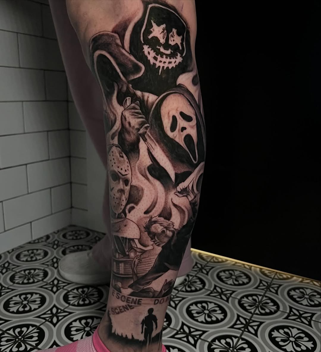 Tattoo by @lyndsink — dark_realism, black_and_grey