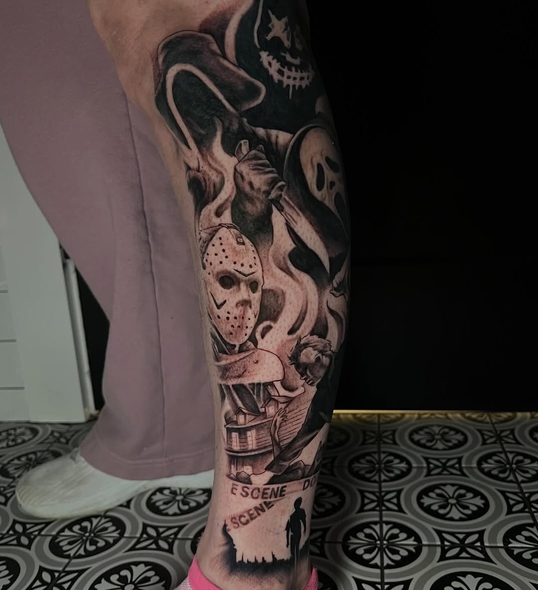 Tattoo by @lyndsink — realism, black_and_grey
