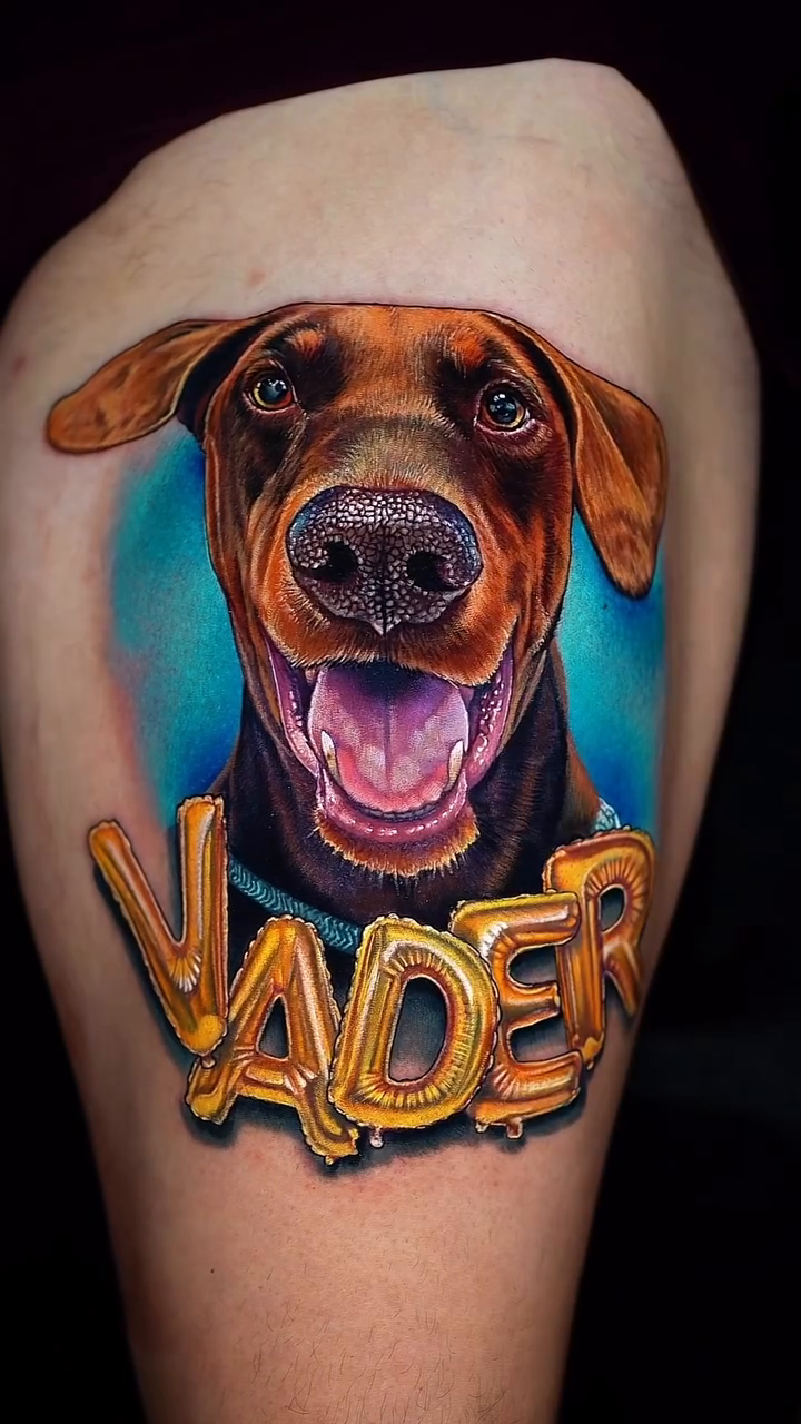 Tattoo by @jesserescobar — realism, lettering_script