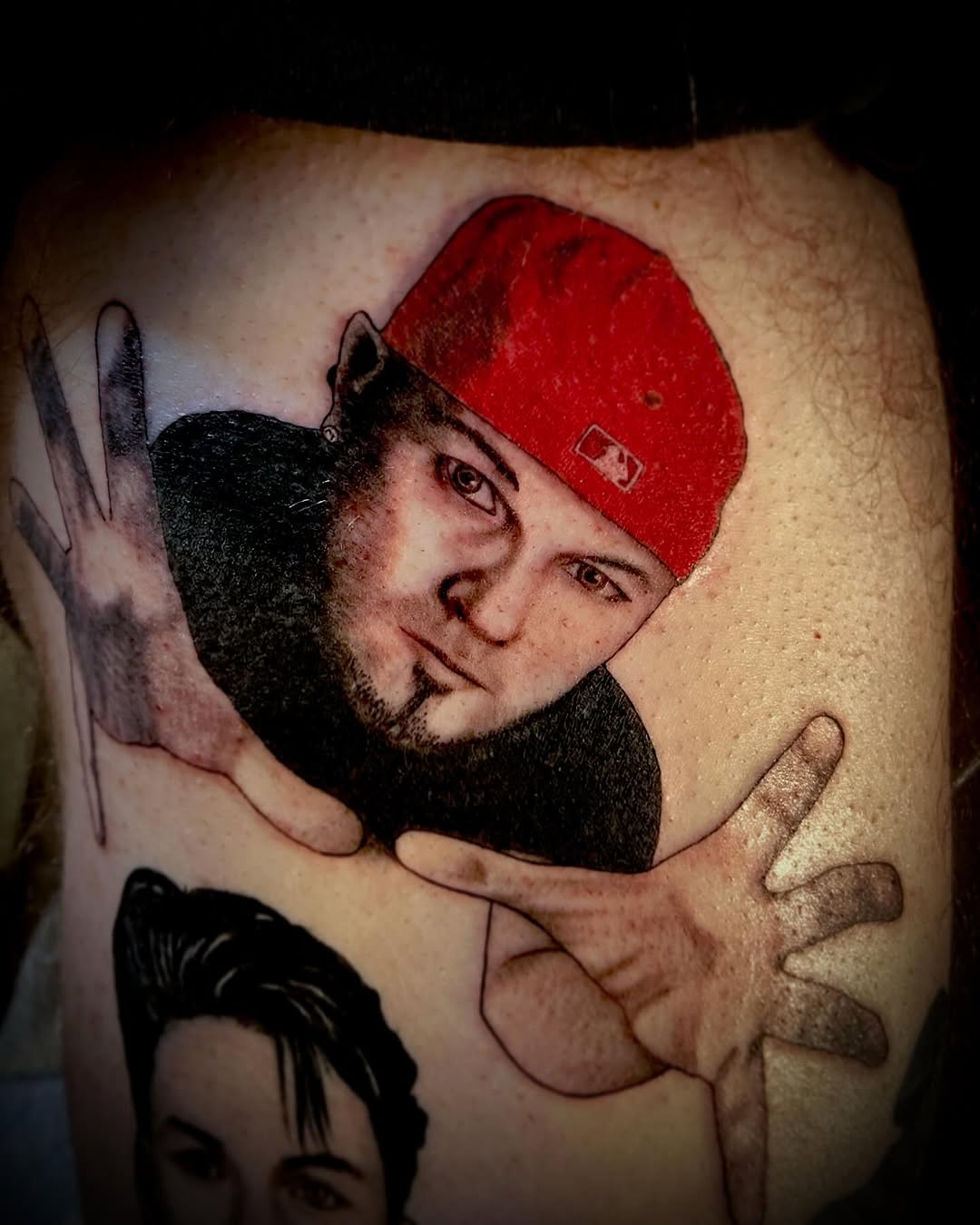 Tattoo by @jacobfinellitattoos — realism, black_and_grey