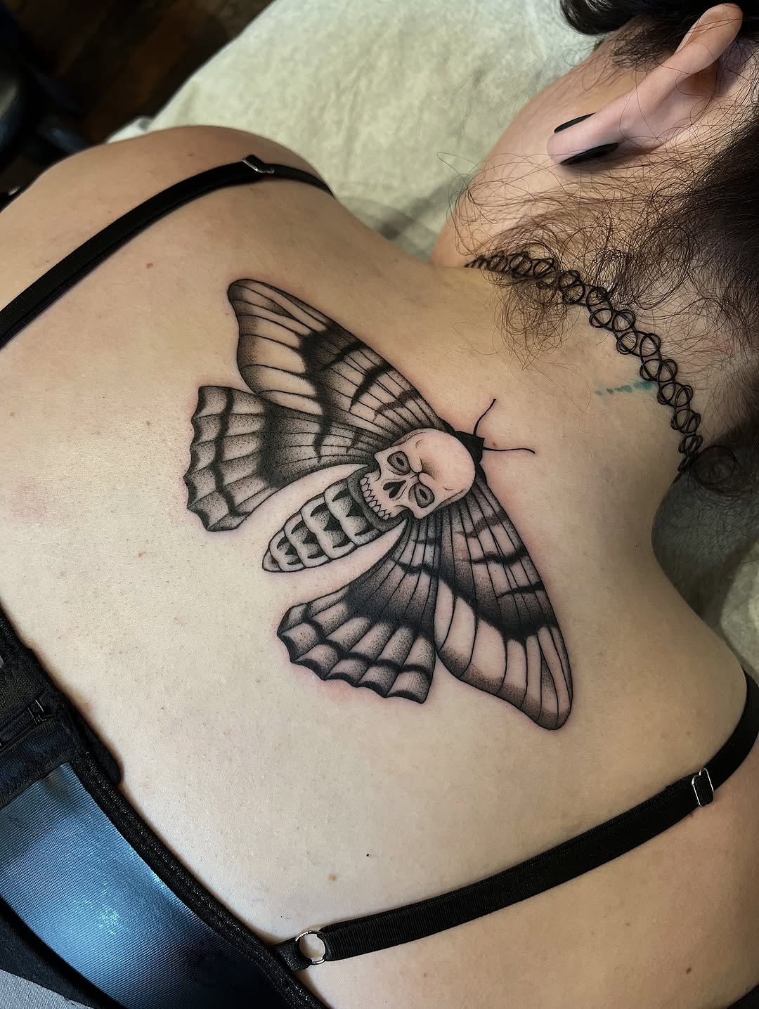 Tattoo by @mickeyycarlisle — black_and_grey, dotwork