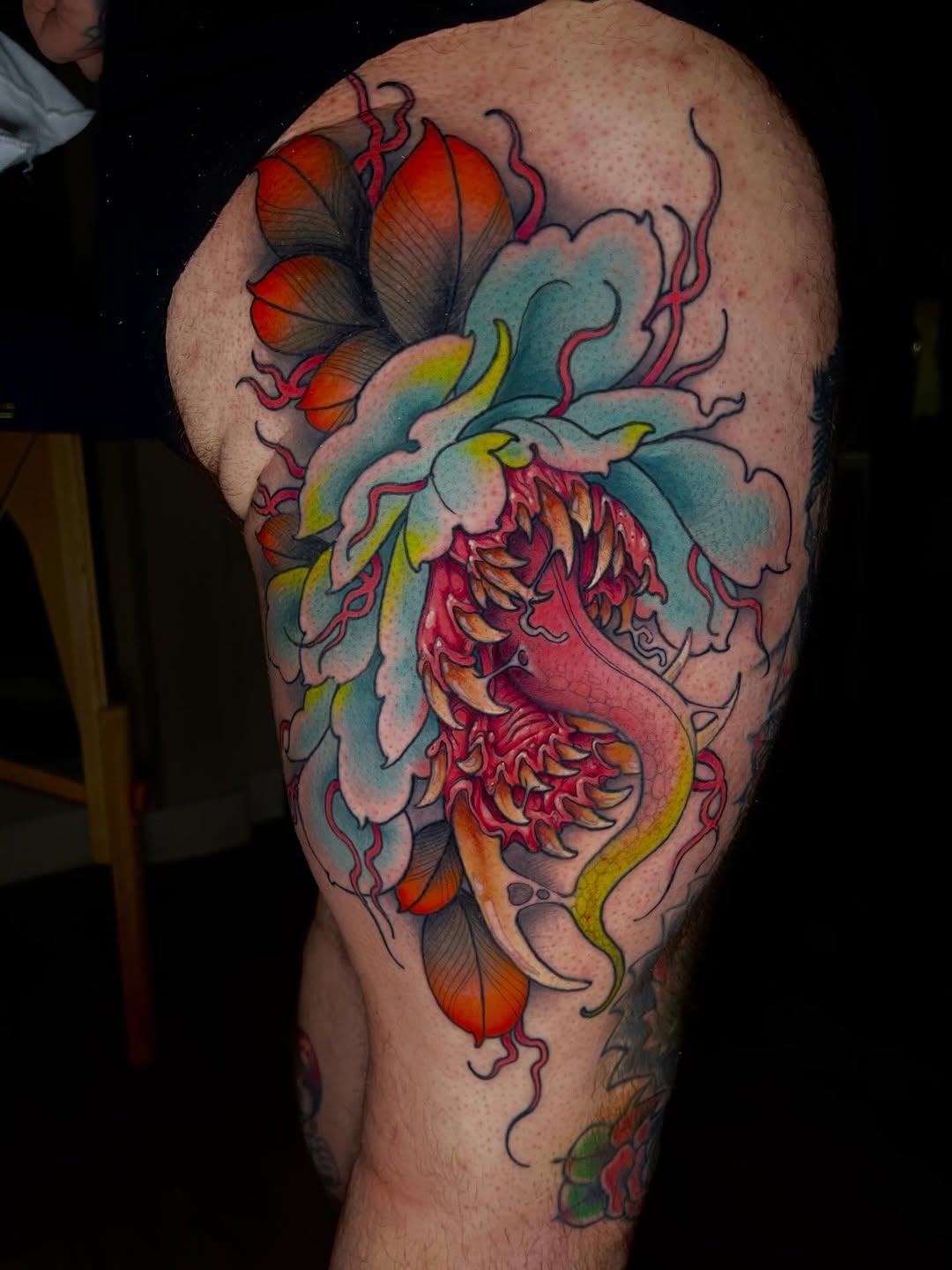 Tattoo by @evan.clark.tattoo — neo_traditional, new_school