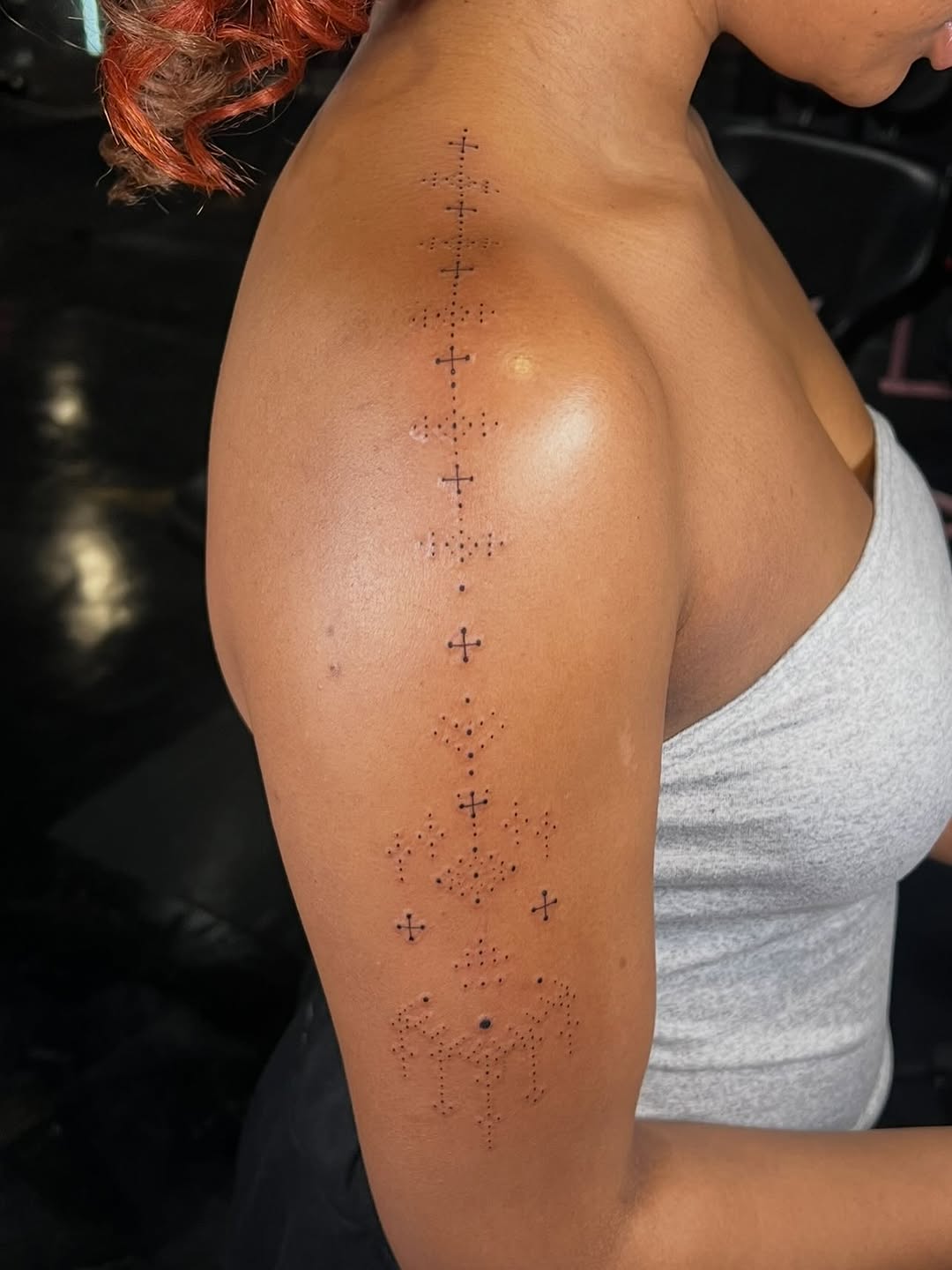 Tattoo by @kp_inktattoos_ โ dotwork, geometric